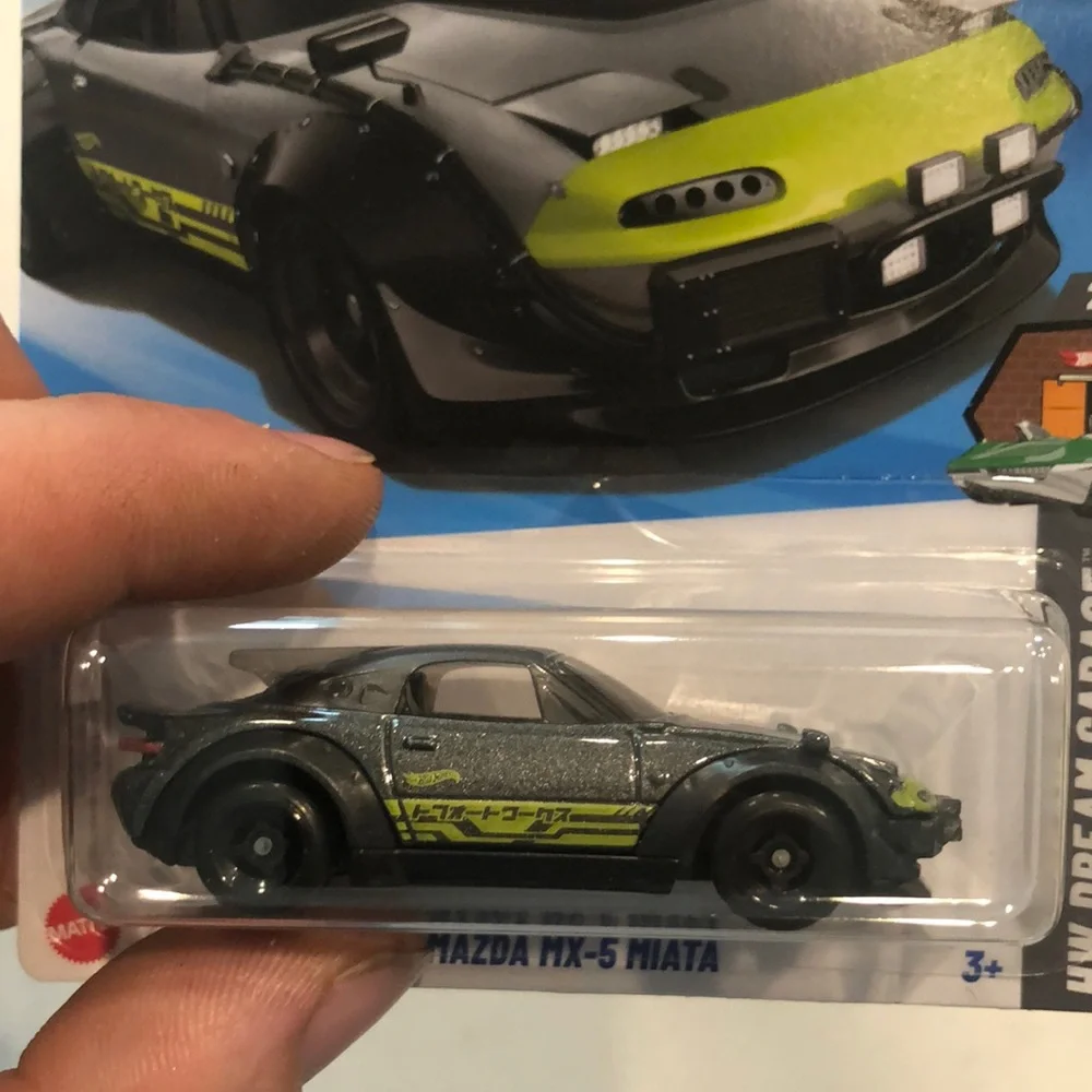 Mazda MX-5 Miata Toy Car - Silver and Green